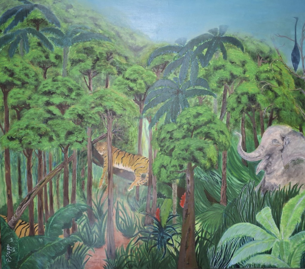 Die Sinfonie des Dschungels – Acryl auf Leinwand von Patrizia Steppi